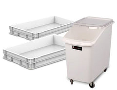 Planetary mixers - Accessories - Flour carts and dough containers