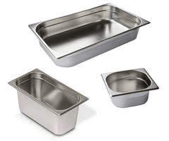 Charcoal and gas grill - Accessories - Stainless steel food containers