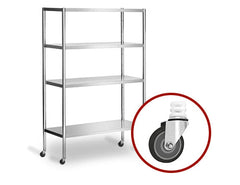 Stainless steel racks on casters