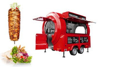 Mobile Kitchen Kebab - Fast Food Concept Red