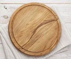 Wooden pizza plate