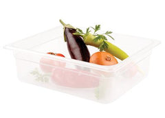 Accessories for pizza cooling tables - Polypropylene gastro containers Cloudy - GN 1/2