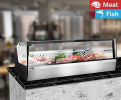 Масивни хладилни витрини за риба и месо