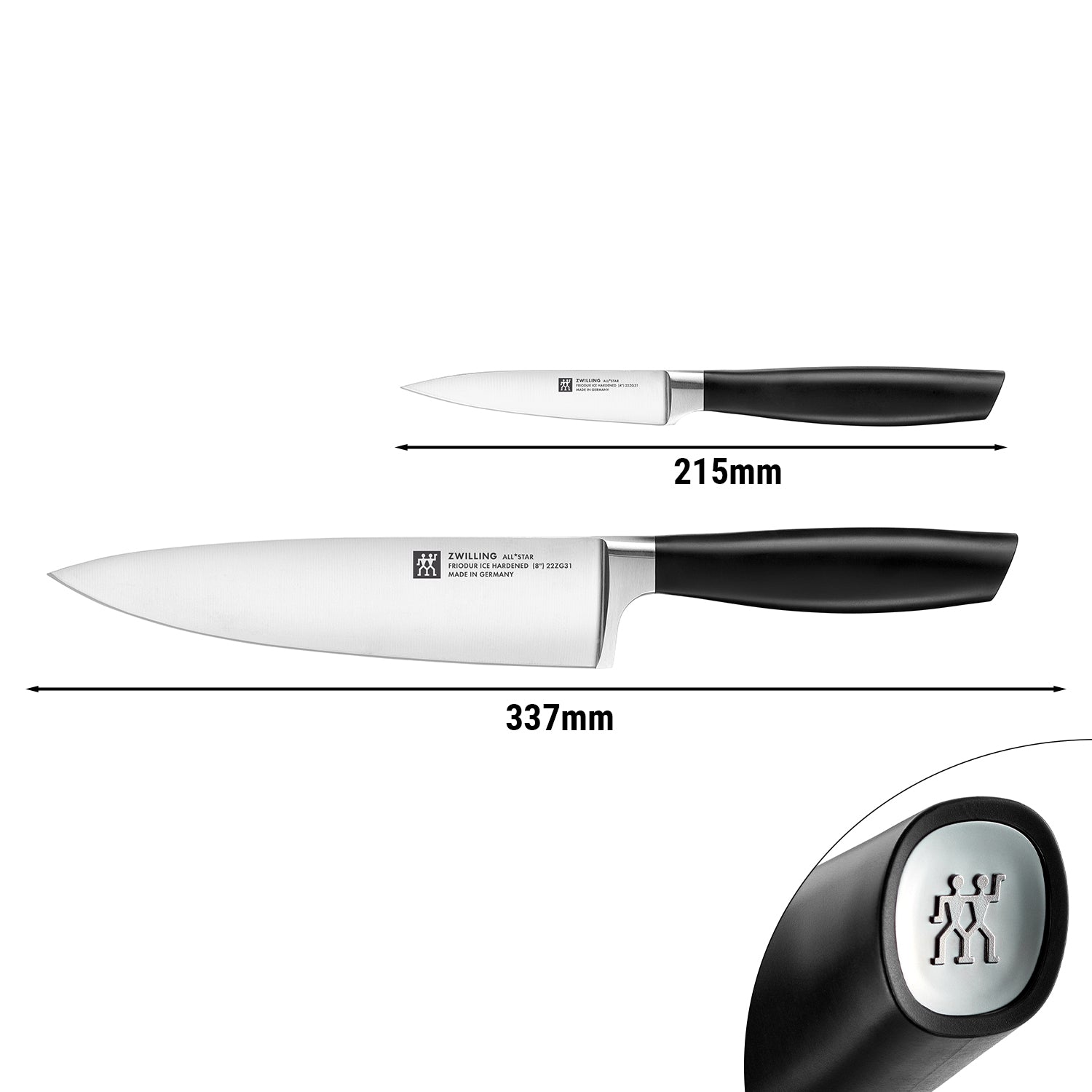 ZWILLING | ALL * STAR - Комплект ножове - 2 части - Сребърен