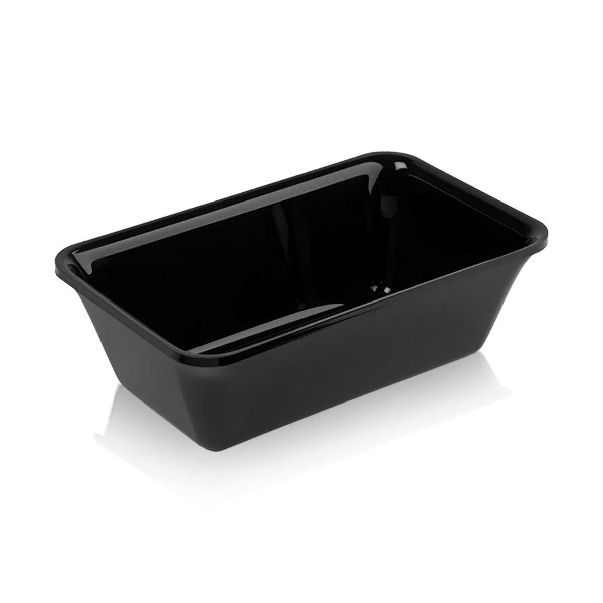 Rectangular presentation tray GN 1/4 - black - BPA free - 265 x 162 x 50 mm | Meat pan | Display stand | Mixing Pan | Food Tub | Shell | Cooking bowl