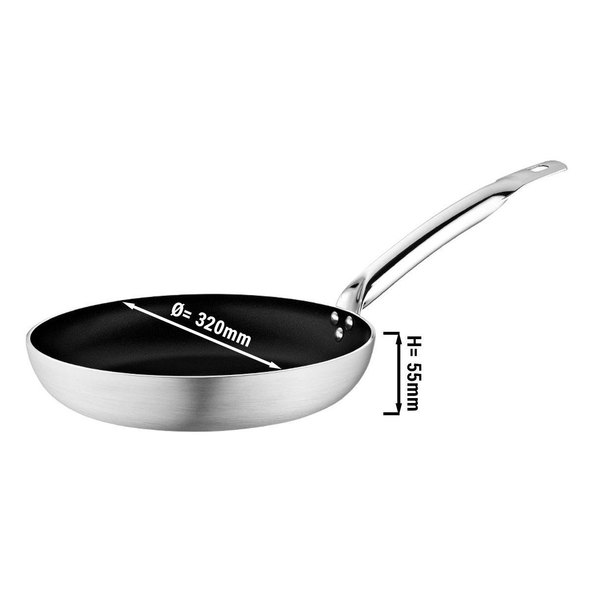 Aluminum pan Ø 32cm / cooking pan / ceramic coating / non-stick coating