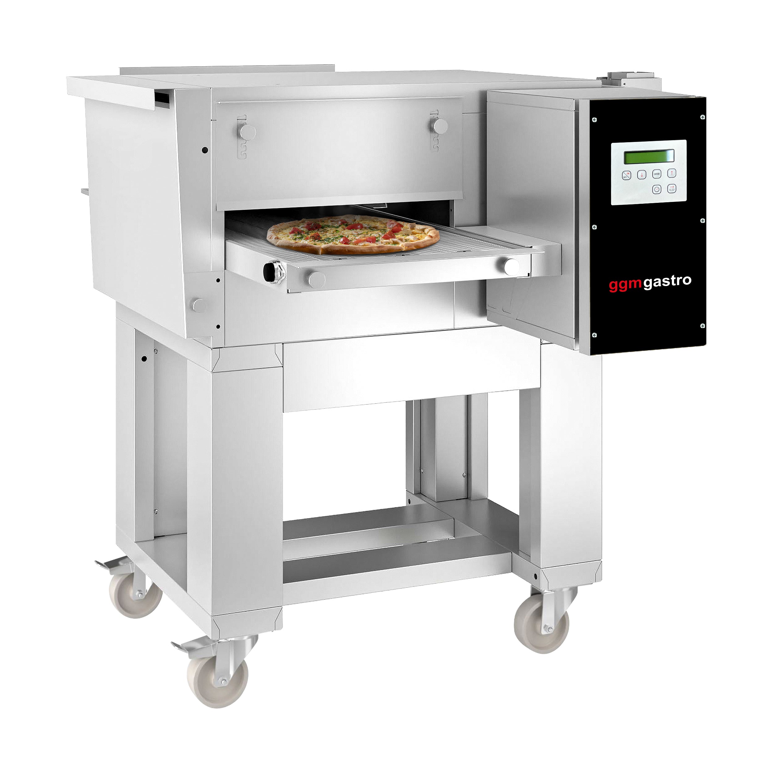 (2 pieces) Electric conveyor oven - 0.98 x 1.3 m - including base