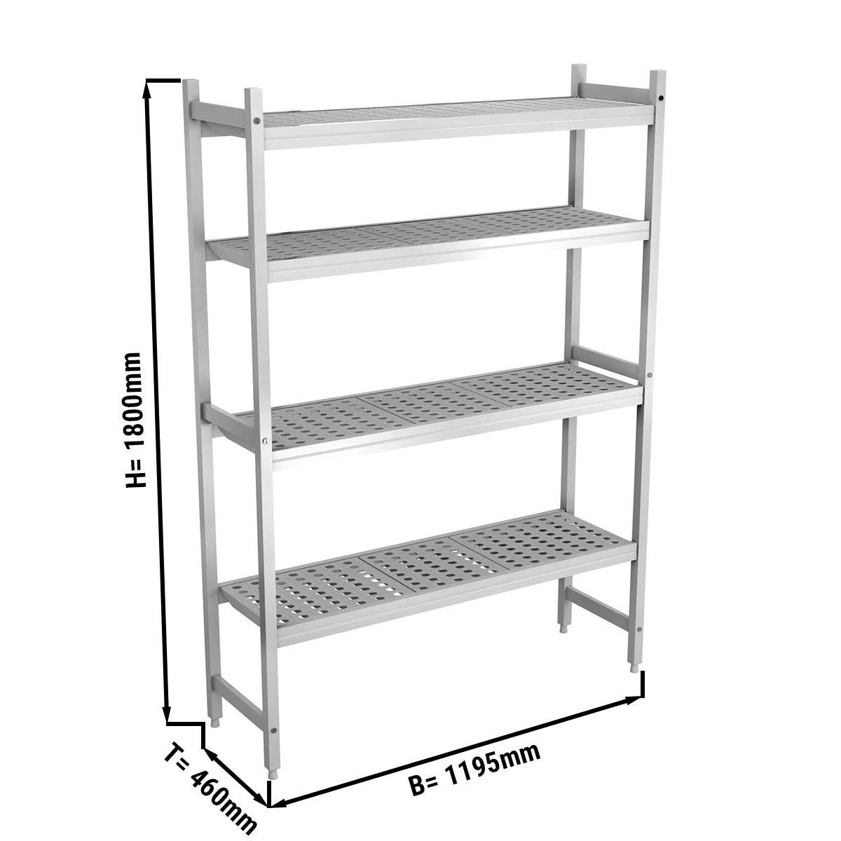 Aluminum rack - 1195 x 1800 mm