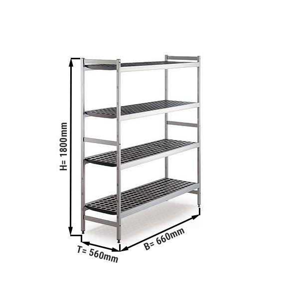 Aluminum rack - 660 x 1800 mm