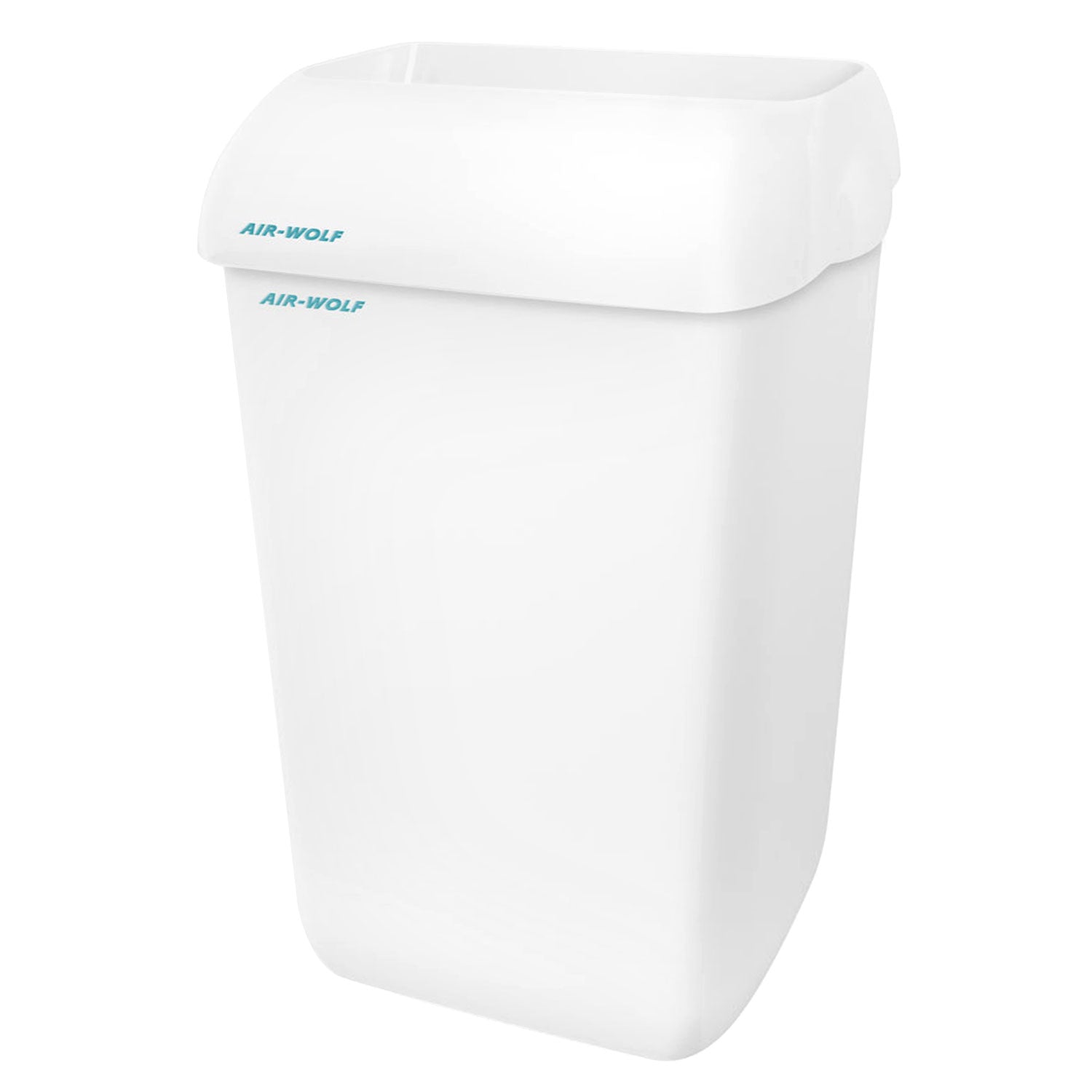 AIR-WOLF | Dustbin with lid - 23 liters - ABS plastic - white