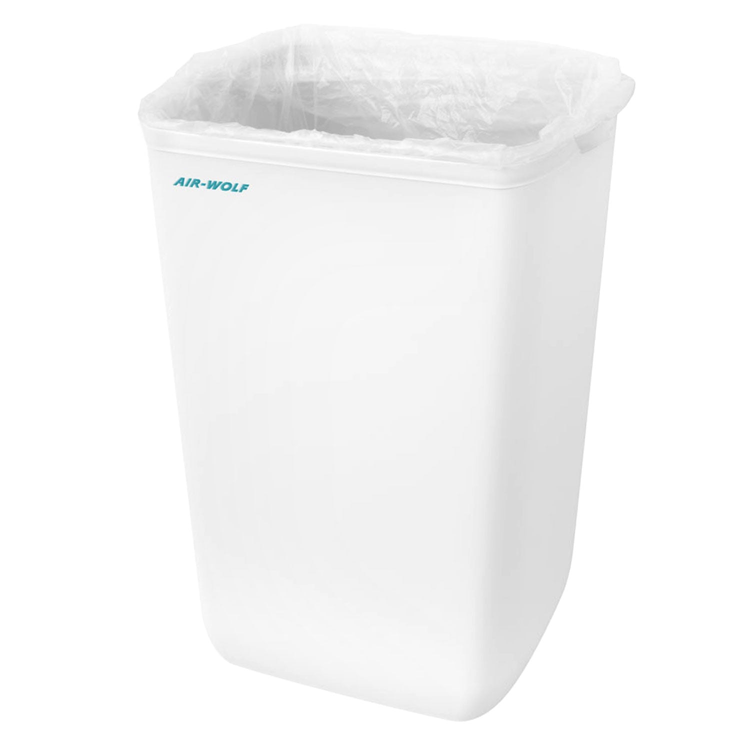 AIR-WOLF | Dustbin with lid - 23 liters - ABS plastic - white