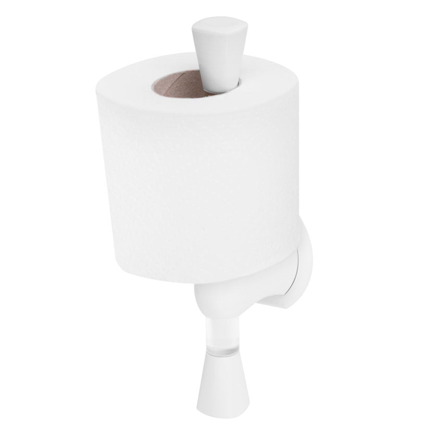 AIR-WOLF | Toilet paper holder for 1 household roll - ABS plastic - white