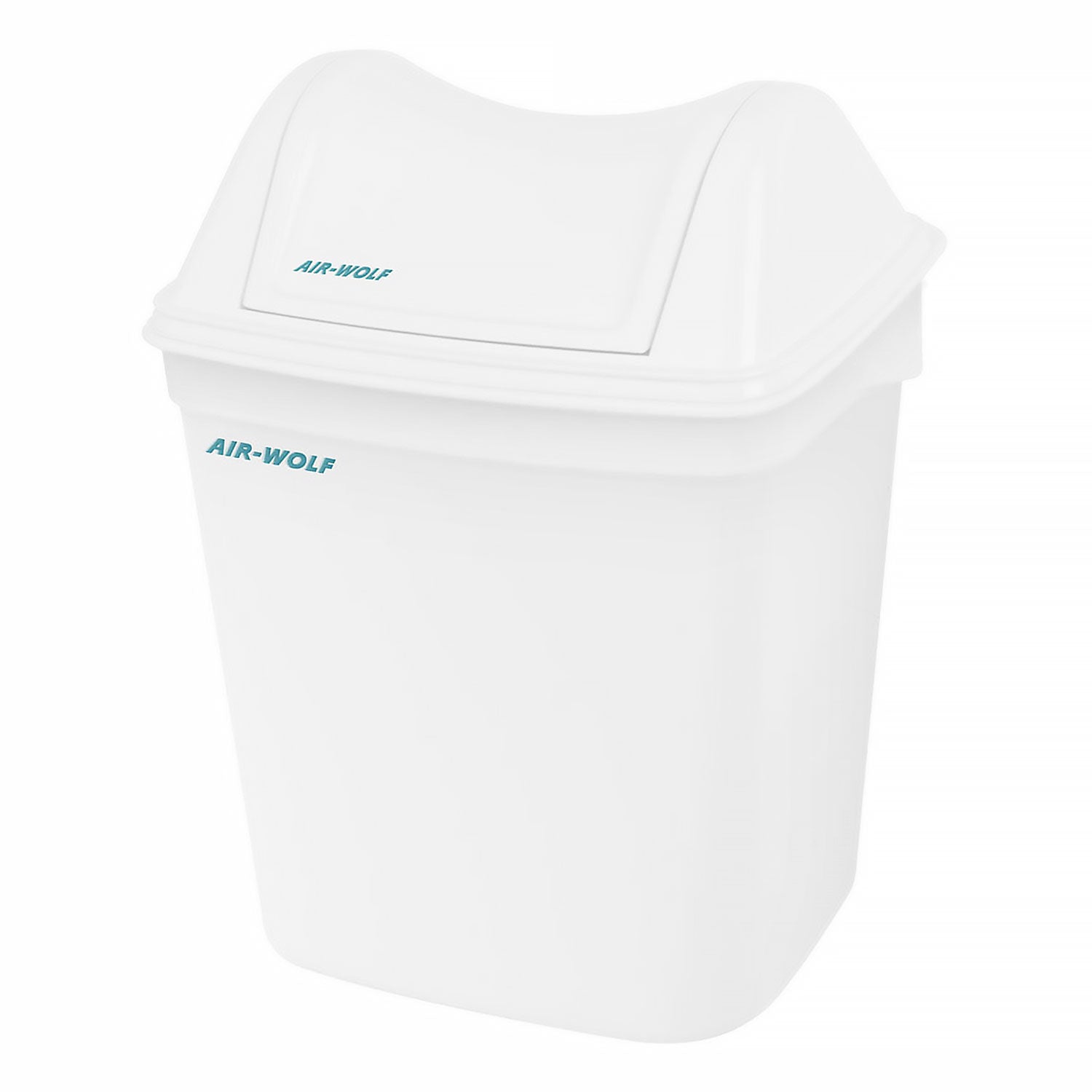 AIR-WOLF | Hygienic waste container with lid - 8 liters - ABS plastic - white