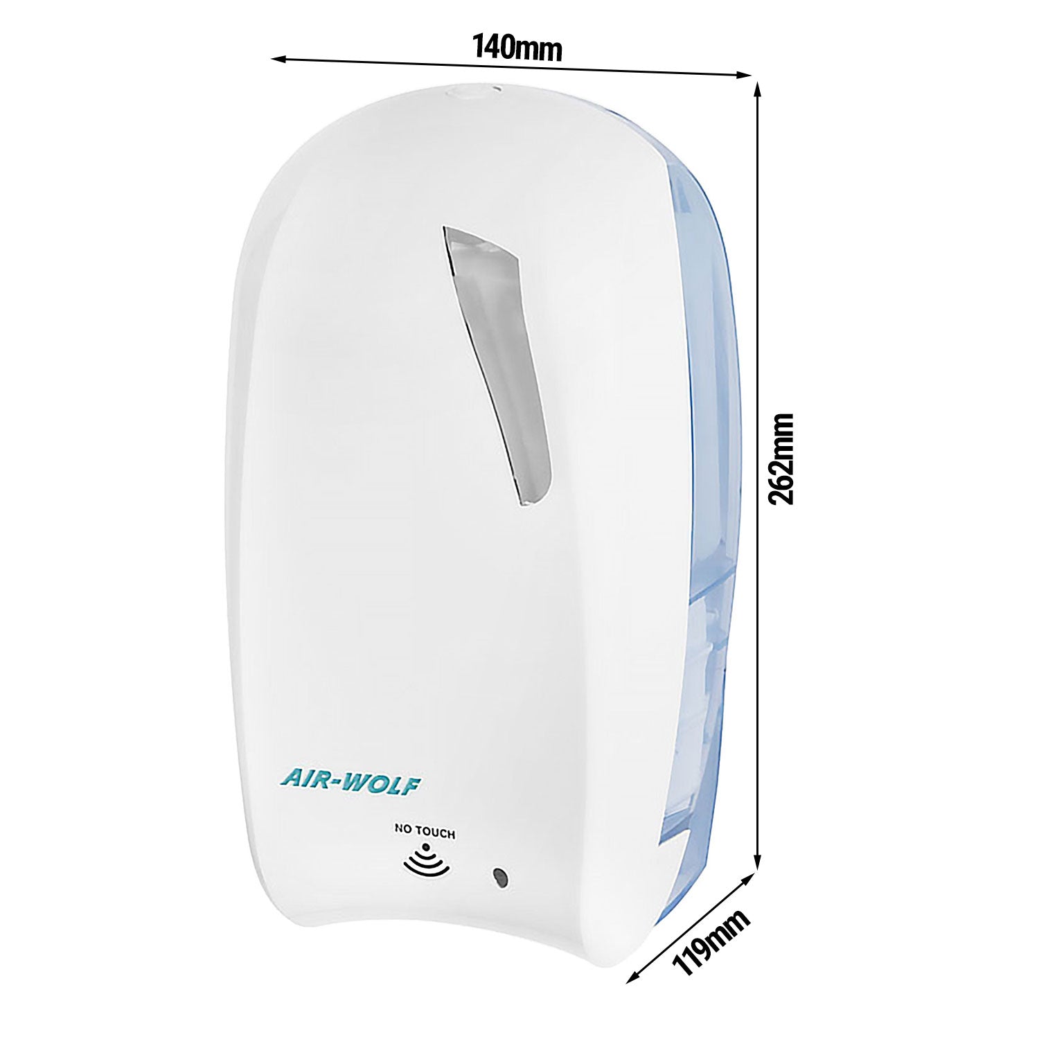 AIR-WOLF | Soap dispenser with sensor - 1200ml - ABS plastic - white