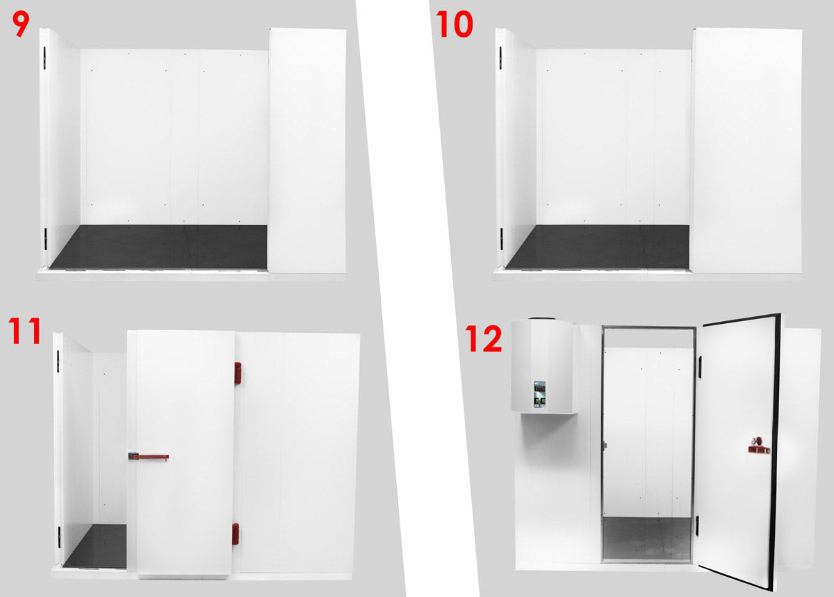 Freezer room 2.12 x 3.35 m - height: 2.19 m - 11.82 m³