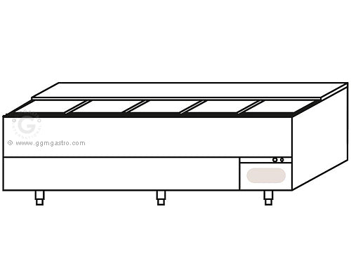 Cooler chest for bottles 800 liters