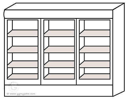 Beverage refrigerator 1600 liters - with 3 doors