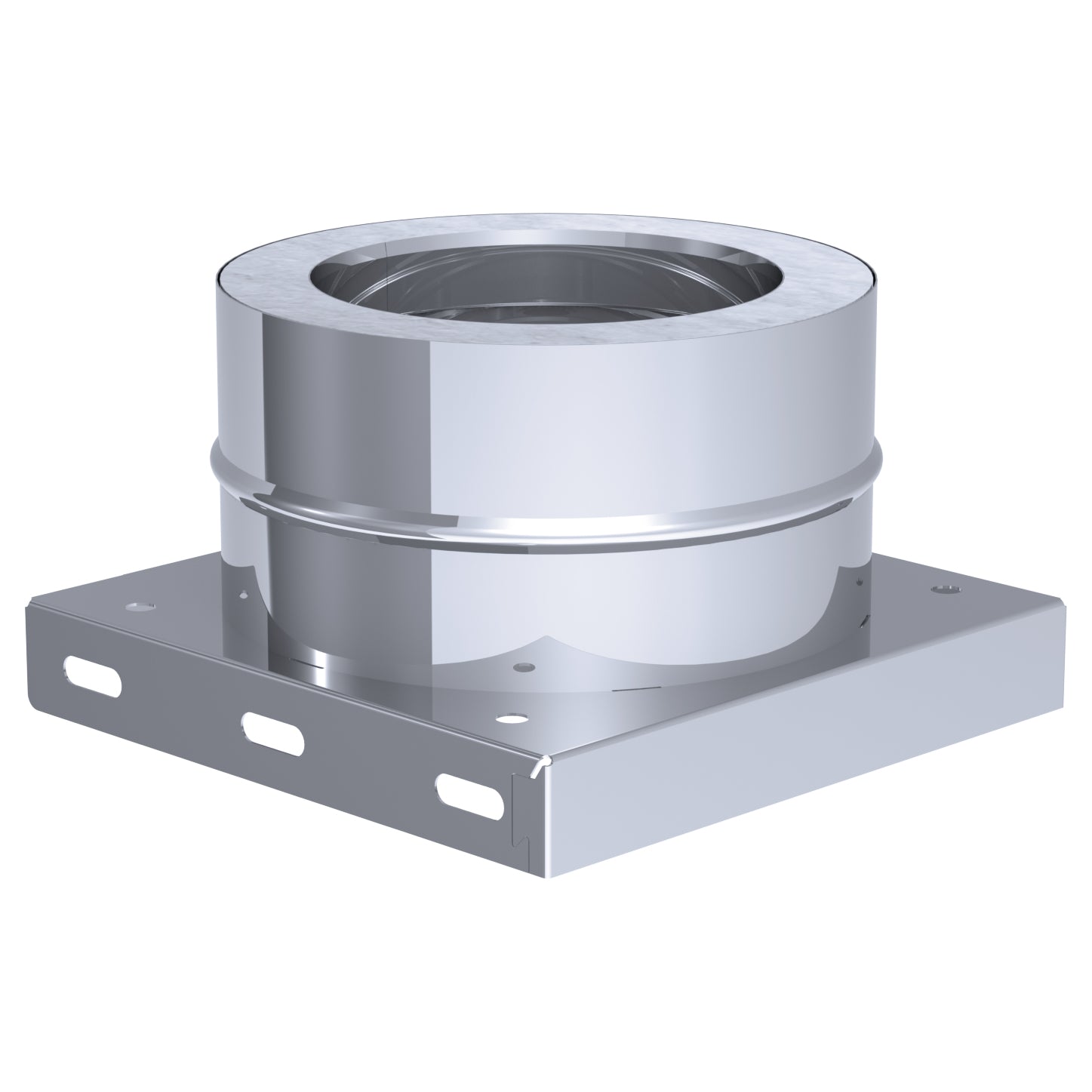 Base plate with drain for condensate below / Ø 250 mm