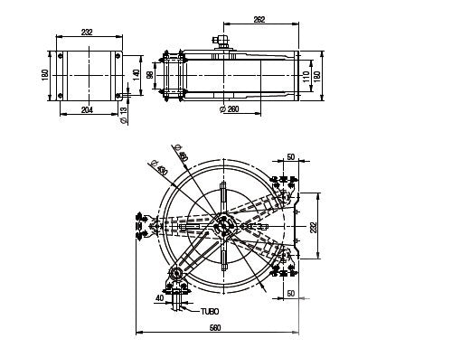 Reel + hose 15 m