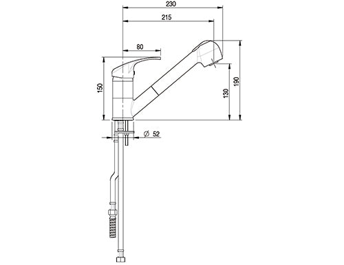 10000 single hole mixer tap