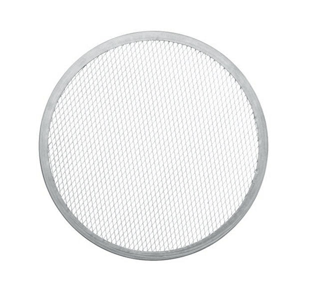 Round pizza pan, aluminum, perforated, 25 cm