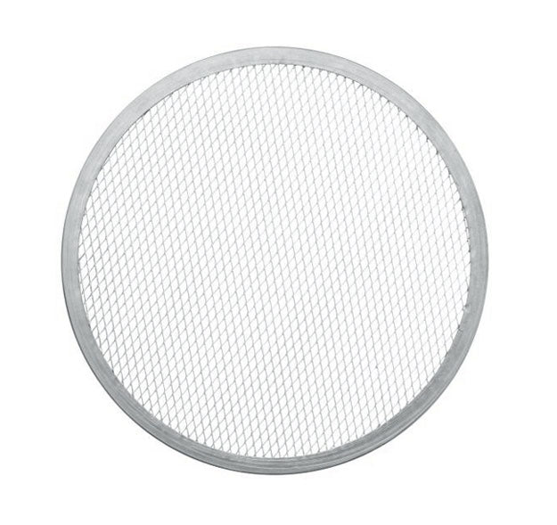 Round pizza pan, aluminum, perforated, 28 cm