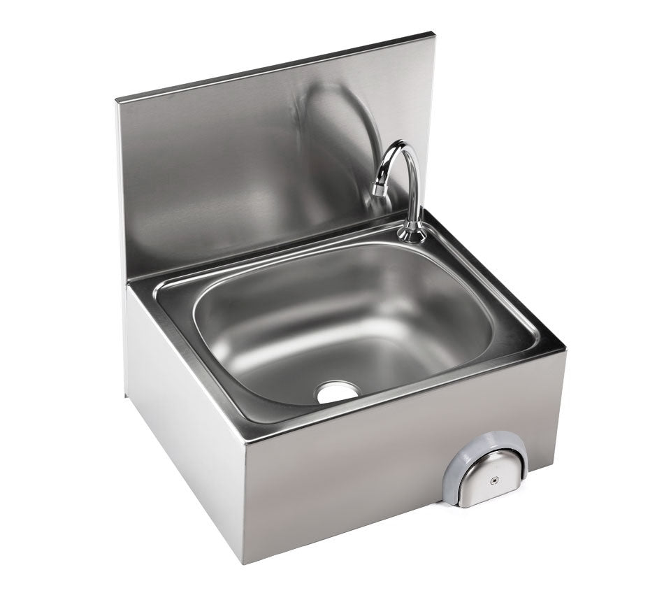 Hand wash basin 50 x 40 cm with mixer tap (cold and hot water connection)