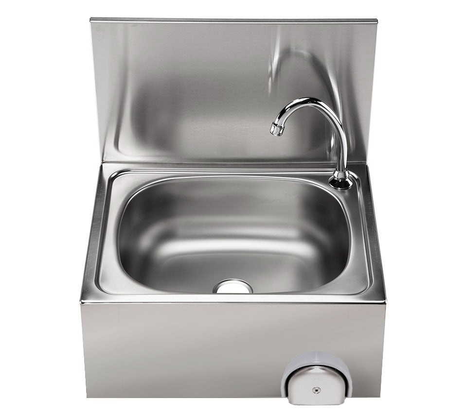 Hand wash basin 50 x 40 cm with mixer tap (cold and hot water connection)