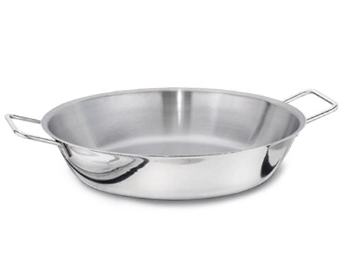 Stainless steel paella pan - Ø 400 mm - height 80 mm