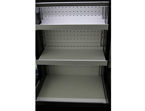 Wall cooling shelf - 0.72 x 1.4 m - with 2 shelves