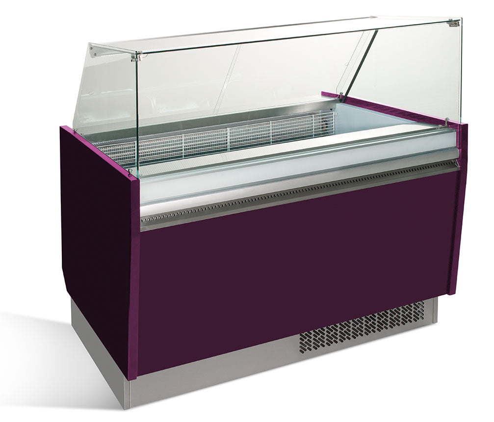 Ice cream display case 1.25 x 0.92 m - violet