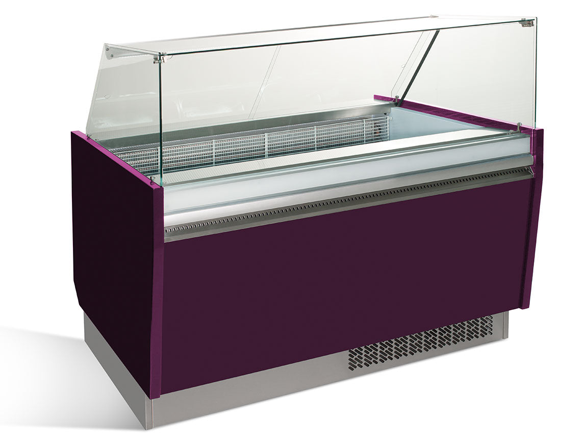 Ice cream display case 1.56 x 0.92 m - violet