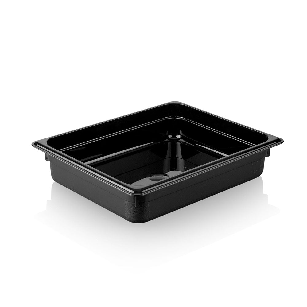 Polypropylene container GN1/2 - Black - height 65 mm