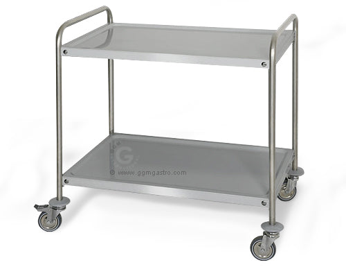 Serving trolley 1.2 m - with 2 x shelves