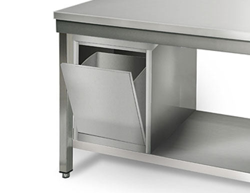 Stainless steel ECO work table - 1.2 m - with lower shelf