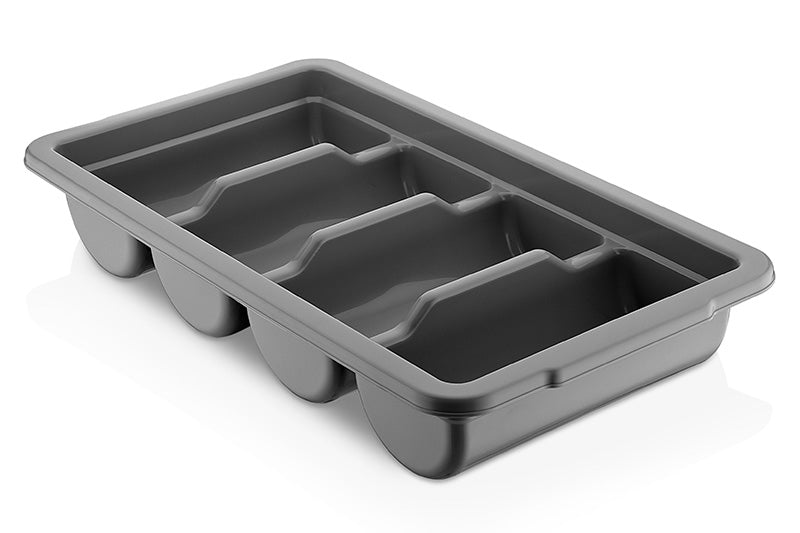 Tool box with 4 compartments - gray