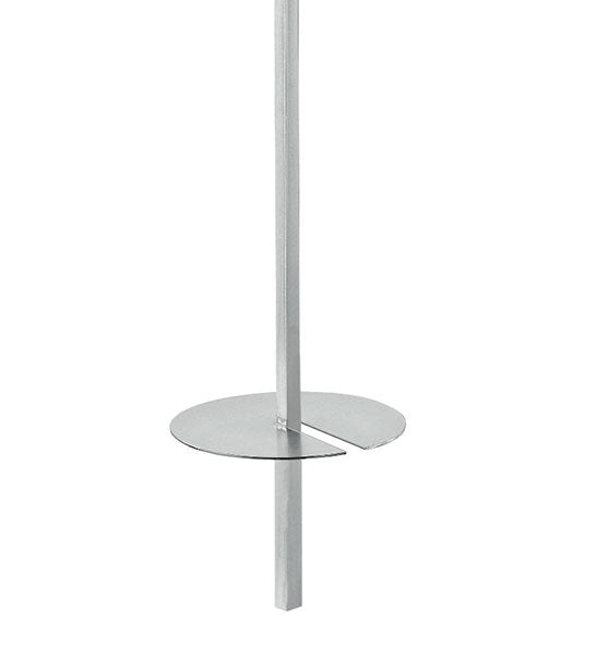 Meat plate for a kebab skewer with a slot - Ø 150 mm