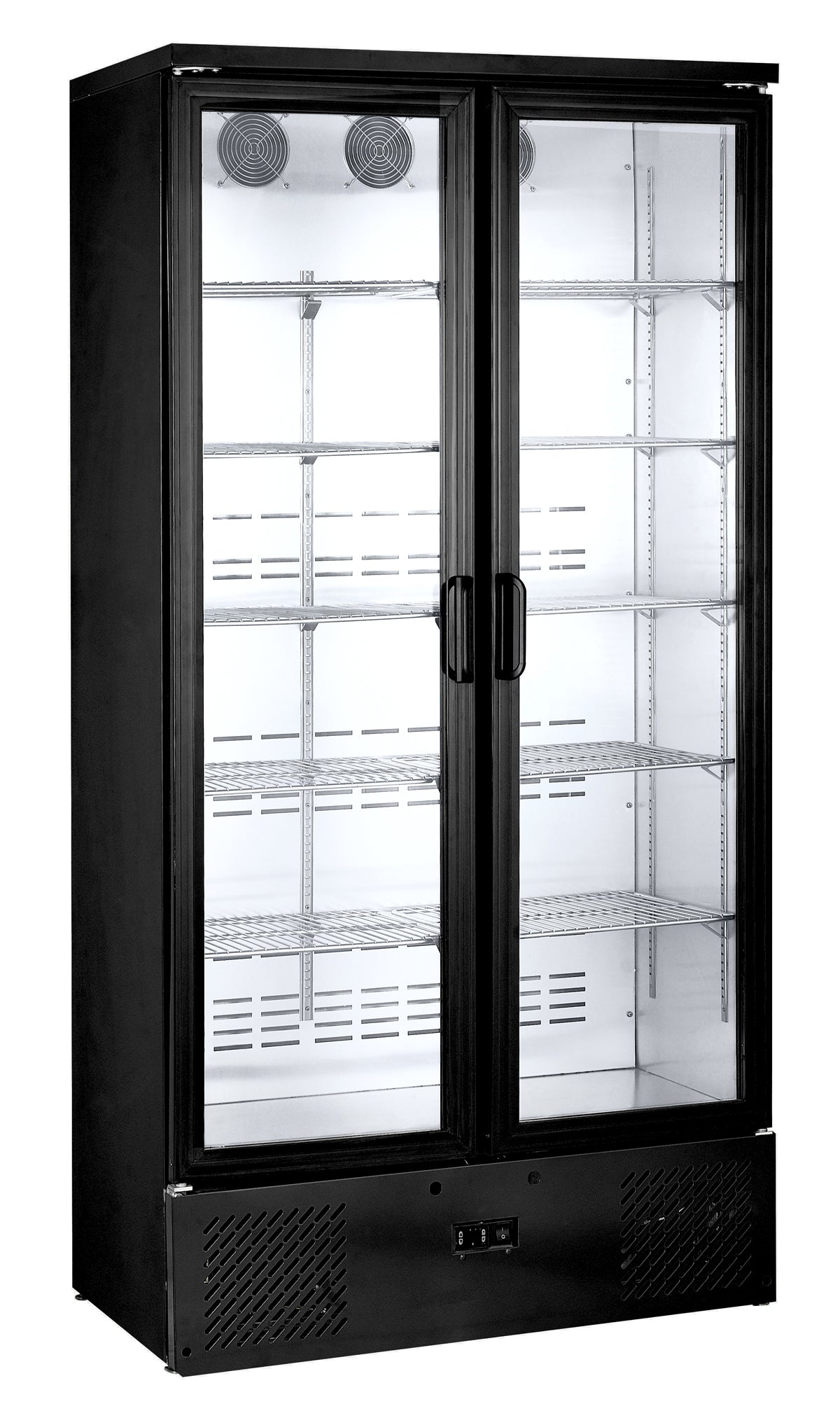 Хладилник за бутилки - 500 литра - с 2 стъклени врати