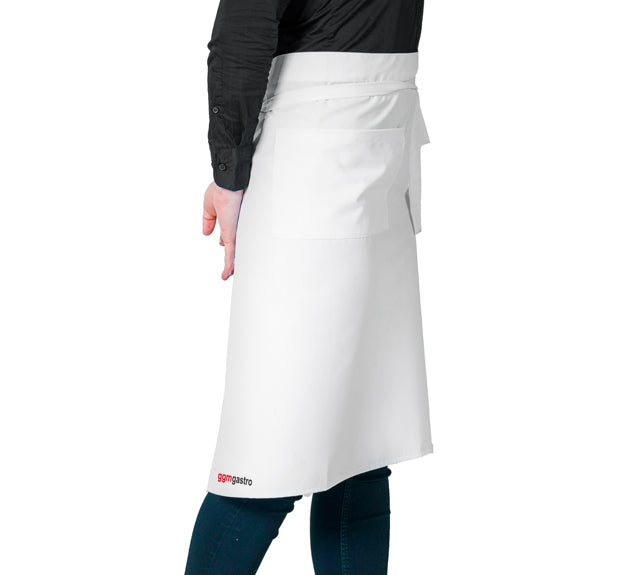 Bistro aprons, color white, length 65 cm, set of 5 pcs