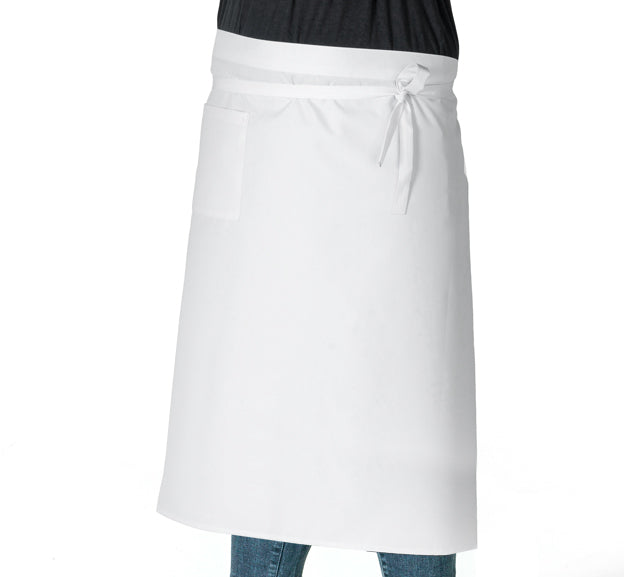 Bistro aprons, color white, length 90 cm, set of 5 pcs.