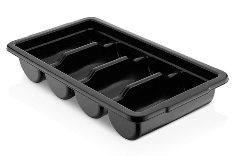 Tool box with 4 compartments incl. cover - black