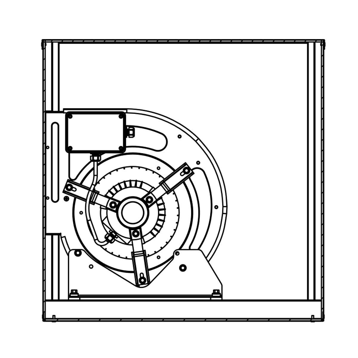 Ventilation box 2800 m³ per hour