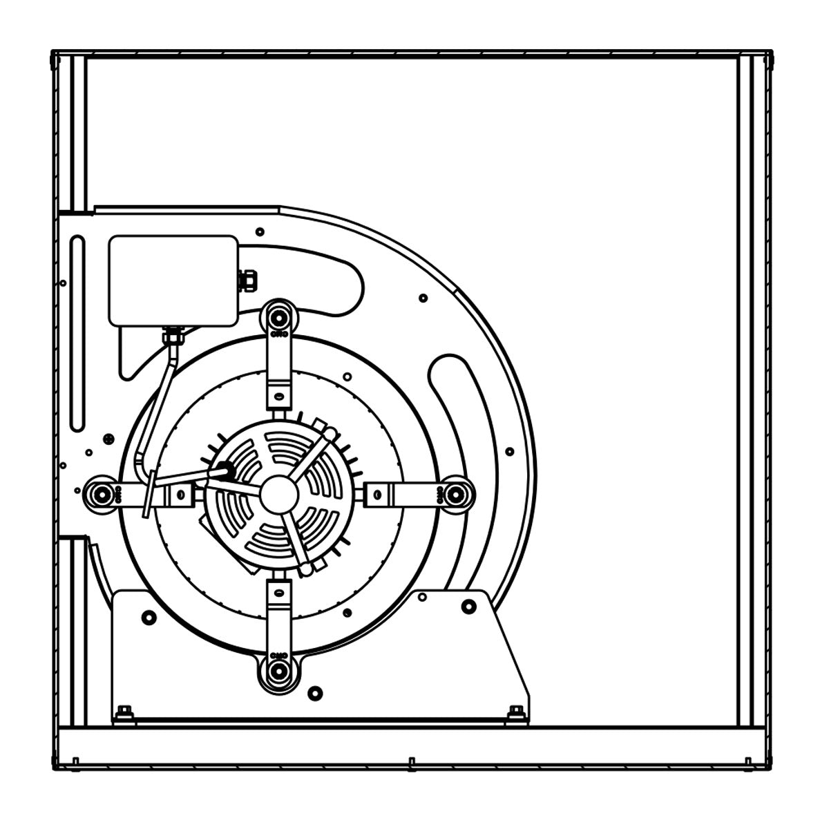 Ventilation box 5000 m³ per hour