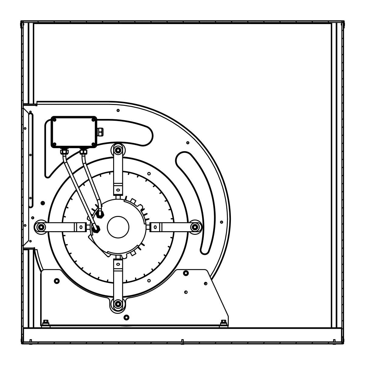 Ventilation box 9300 m³ per hour