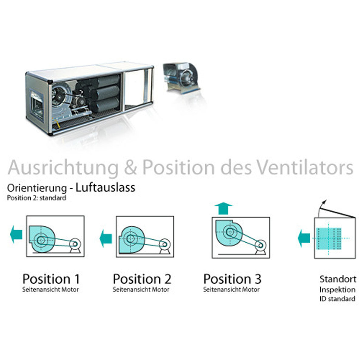 Contaminated air purification system 3500 m³ - with prefilter, pocket and activated carbon