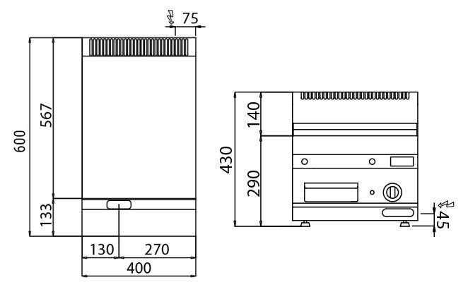 Electric plate smooth (4.5 kW)