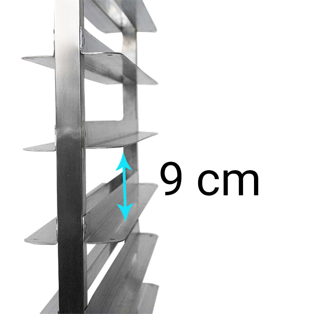 Trolley for trays double - EN 60 x 40 cm