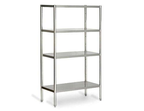 Steel rack ECO 1.0 x 0.5 m - with 4 shelves (ADJUSTABLE)