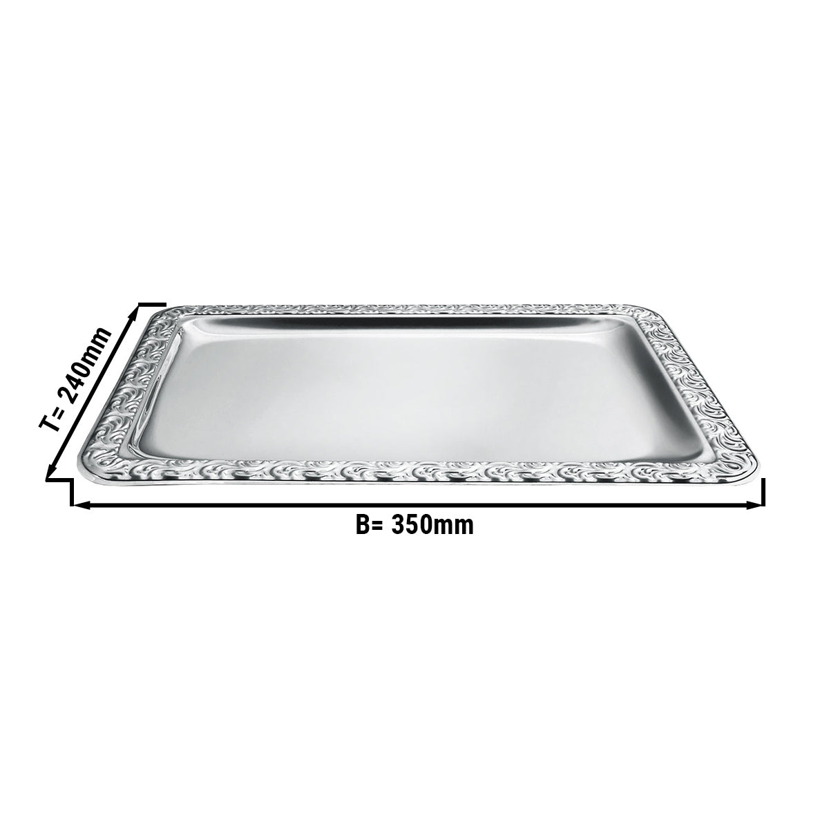 Serving tray without handles - W 35 x L 24 cm