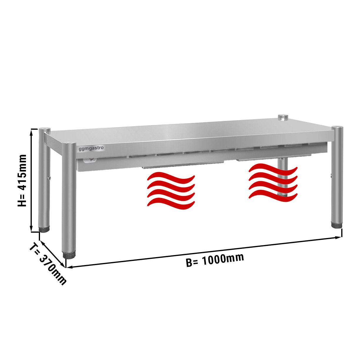 Warming bridge - 1.0 m - 1 floor - Height: 0.4 m